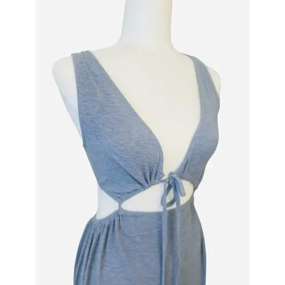 I Joah NWT Womens Gray Sleeveless Maxi Dress Size Small - Picture 2 of 7